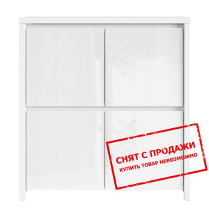 Комод Каспиан Белый/белый блеск KOM4D BRW...